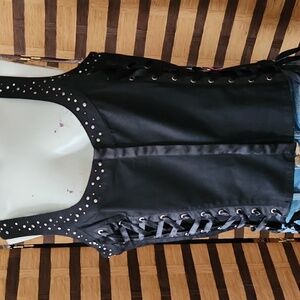 Euc!! Harley Davidson jean like vest